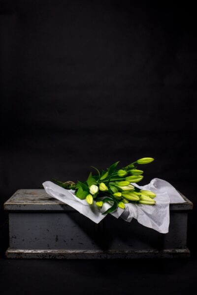 Roll wrapped lilies